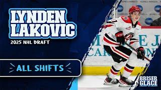 LYNDEN LAKOVIC - The 6'4" crafty dual-threat playmaker | 2025 NHL Draft | Full Game, All Shifts