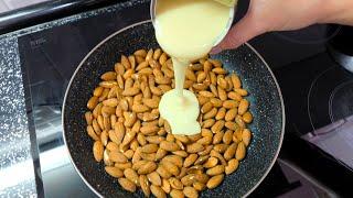 Beat Condensed Milk with Almonds! You Will Be Amazed! Simple Dessert!