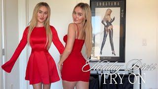 Christmas Dress Try On