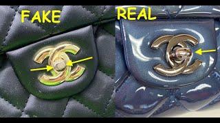 How to tell original Chanel classic bag. Real vs fake Chanel handbag and purse