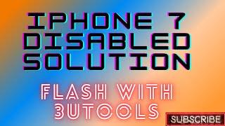 Iphone 7 #Disabled #Solution With #3uTools & All IOS Devices.... GSM FAST SOLUTION