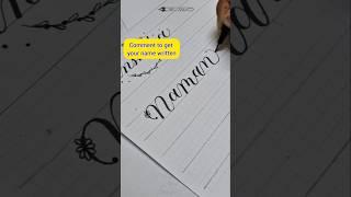 Requested name #calligraphy #nameart #diywithritz #youtubemusic #brushcalligraphy #diycalligraphy