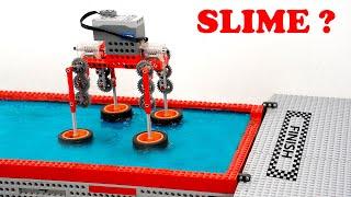 LEGO Walker vs Slime Pit Challenge - EPIC Cross or Fail? | Smart Lego