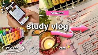 STUDY VLOG Produtivo | Estude comigo | fazendo Resumo (narrado)