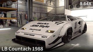 [CSR2] LB Countach 1988 • tune & shift pattern • 9.647