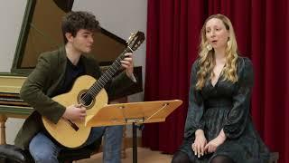 Jai Descendu by Mátyás Seiber (Amy Karensa Morris - Mezzo Soprano and Finlay Hay - Guitar)