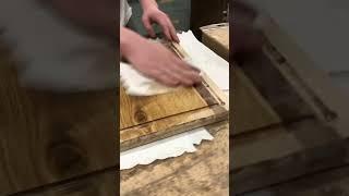 Super cool color in the board #satisfying #shopclass #highschool #oak #woodworking