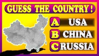 ️ COUNTRY SHAPE QUIZ FOR EXPERTS  Geography Quiz Game