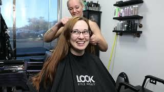 Carlie LV - Pt 1: Long Red Hair to No Hair at All (Free Video)