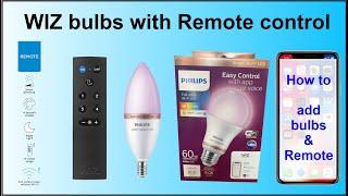 Wiz Bulbs with Remote Control - How to install them