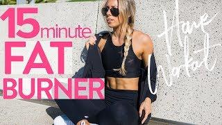 15min FAT BURNER WORKOUT | Full Body At Home HIIT Workout