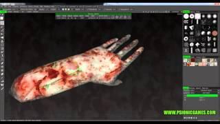 ▶ 3D Coat   Zombie hand   UV mapping & texturing   Export to Cinema 4D   YouTube 720p