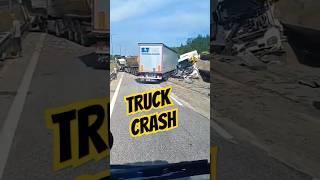 Brakes Too Late… Two Trucks, One Disaster #truckdriver #lkw #camion #bigrig #automobile #crash
