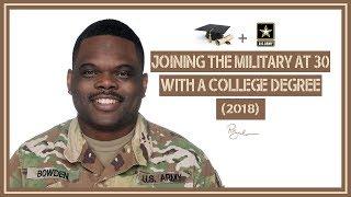 Joining the Military at 30 with a College Degree