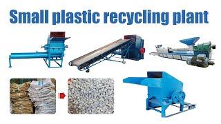 Small plastic recycling plant