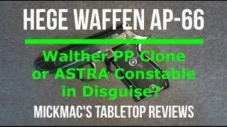 HEGE WAFFEN AP-66 380 Semi-Automatic Pistol Tabletop Review - Episode #202417