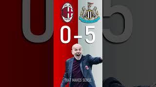 AC Milan vs Newcastle : UEFA Champions League Score Predictor - hit pause or screenshot