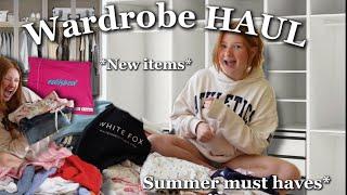 full wardrobe TOUR!! *SUMMER RESTOCK, LOOK BOOK.*