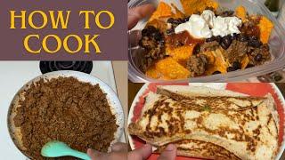 How to cook tacos and burritos // How to make nachos (easy)