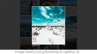 How to Create an Image Gallery Using Bootstrap and Lightbox JS