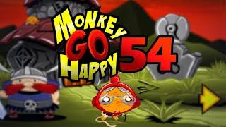 Игра "Счастливая Обезьянка 54" (Monkey GO Happy 54) - прохождение