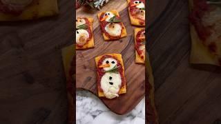 Snoman Pizza ️ #rezept #weihnachten #familienrezepte