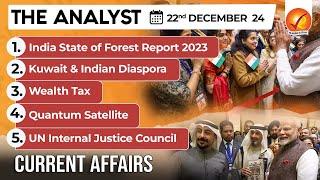 Current Affairs Today: The Analyst 22 December 2024 | Newspaper Analysis | Vajiram And Ravi