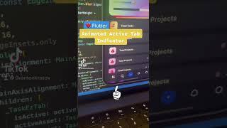 #flutter animated active tab indicator