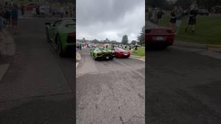 Lambo vs Ferrari #lamlamented #ferrari #lambo #supercars #carshow #sportscar #carmeet #carfreak #car