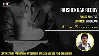 Rajshekhar Reddy | Investment Banking Course Feedback | i-banking Career