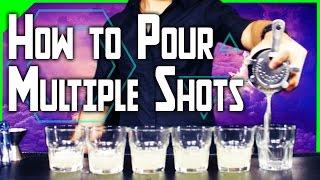 How to Pour Multiple Shots | Bartending School