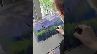 Alps (Soft pastel painting)