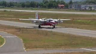 French firefighter Conair S-2 Turbo Firecat Taxiing to refill