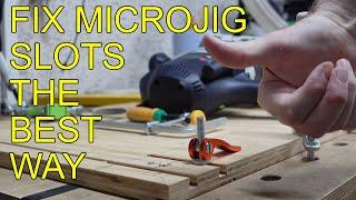 Best way to fit Festool clamps in Microjig Matchfit dovetails