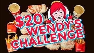 WENDY'S $20 VALUE MENU CHALLENGE!!