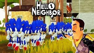 CLONING MY SONIC NEIGHBOR | Hello Neighbor Mod