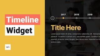 Timeline Widget | Tutorial by Without Code