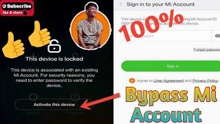 Bypass Mi Account||2021 ||Removing Mi Account Any Xiaomi Devices|Mi Account Bypass Kaise Kare|