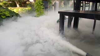 NEW! 2021 Low Lying Fog Effect for Halloween. Wet Ice and 500W Amazon Machine.