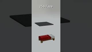 Cloth Simulation in Minecraft bed #satisfying #3danimation #cloth #simulation #physics