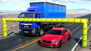 Cars vs Pipeline Trap x Stairs x Deep Water x Upside Down Speed Bumps ▶️ BeamNG Drive (LONG VIDEO)