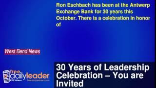 30 Years of Leadership Celebration – You are Invited