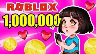 Получила 1 000 000 ПОДПИСЧИКОВ в Роблокс Roblox - Симулятор Популярности с Машки