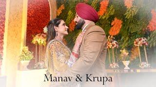 RECEPTION HIGHLIGHT | MANAV & KRUPA | SAAJAN STUDIO | #highlights #bestpunjabiwedding