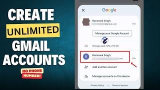 100% Working How to create UNLIMITED GMAIL ACCOUNTS Without Phone Number Verification