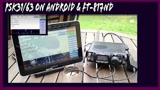 PSK31 on Android DroidPSK Yaesu FT-817 FT-818