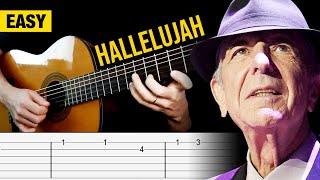 HALLELUJAH (Leonard Cohen) Guitar Tabs | Easy Tutorial | Cover