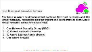 Azure Fundamentals Practice Questions || #AzureFundamentals #AZ900  @Vijay Tech360 ​