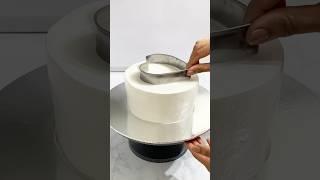 How to decorate the simple anniversary cake design #shorts #ytshorts