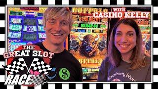 Buffalo Cash Brought the BIG Wins! The Great Slot Race with @CasinoKelly